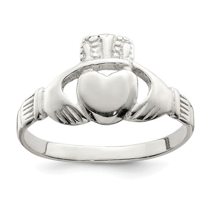 Sterlingsilber Massiv Claddagh Ring