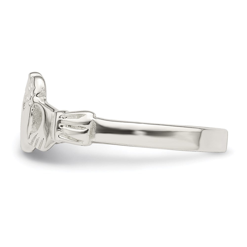 Sterlingsilber Massiv Claddagh Ring