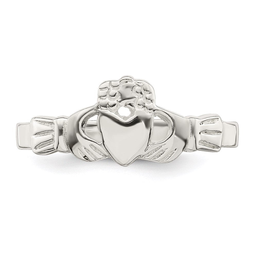 Sterlingsilber Massiv Claddagh Ring