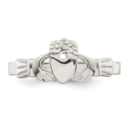 Sterlingsilber Massiv Claddagh Ring
