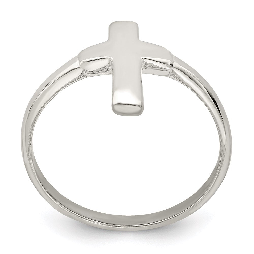 Sterlingsilber Massiv Kreuz Ring