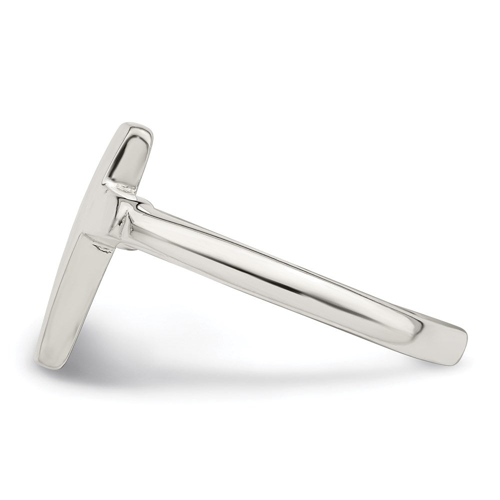 Sterlingsilber Massiv Kreuz Ring