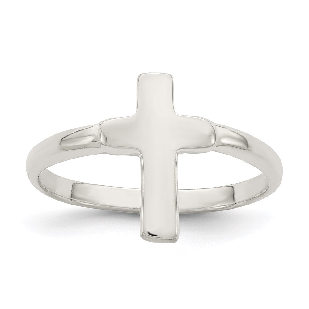 Sterlingsilber Massiv Kreuz Ring