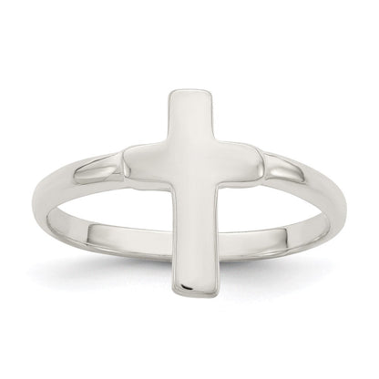 Sterlingsilber Massiv Kreuz Ring