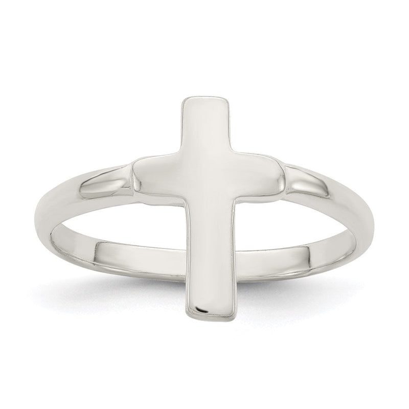 Sterlingsilber Massiv Kreuz Ring
