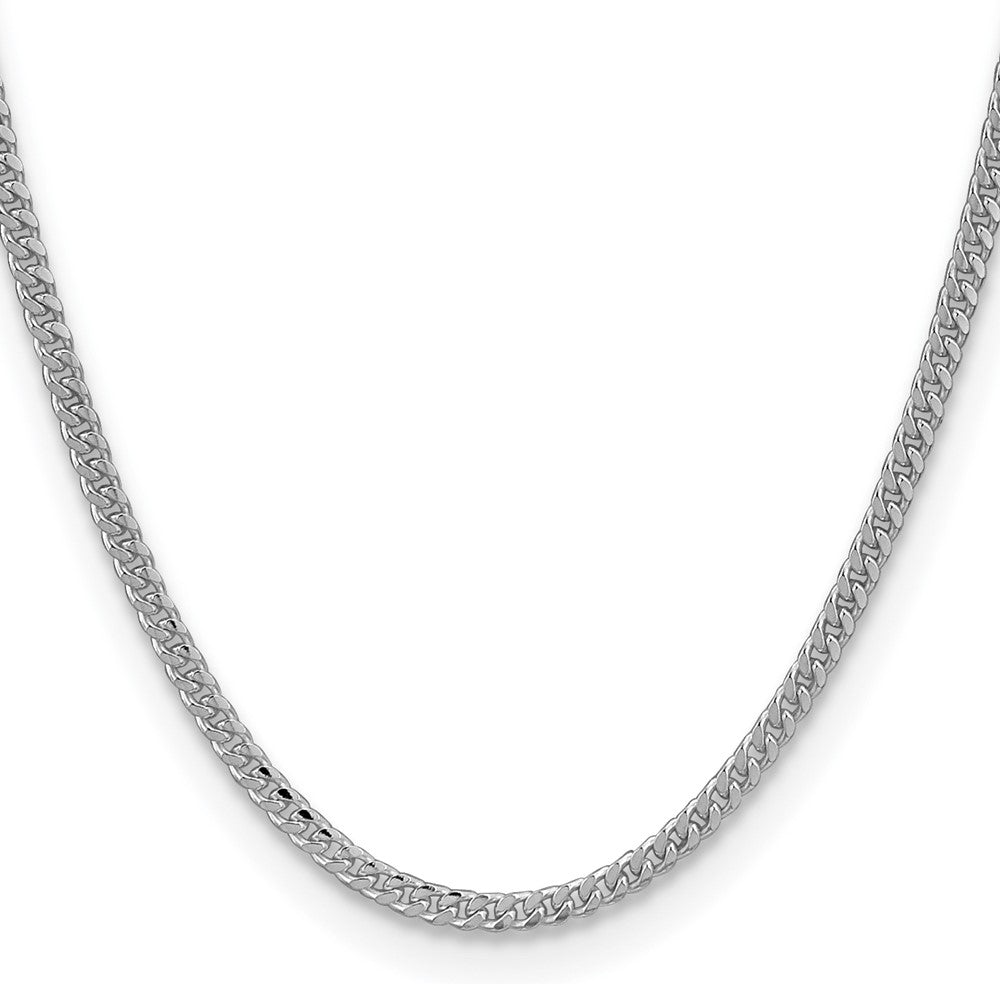 Sterlingsilber 3.25mm Gewölbt Panzer Halskette