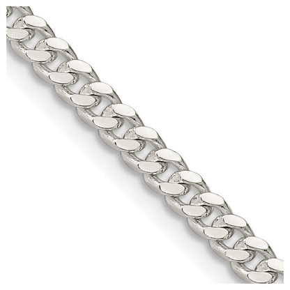 Sterlingsilber 3.25mm Gewölbt Panzer Halskette