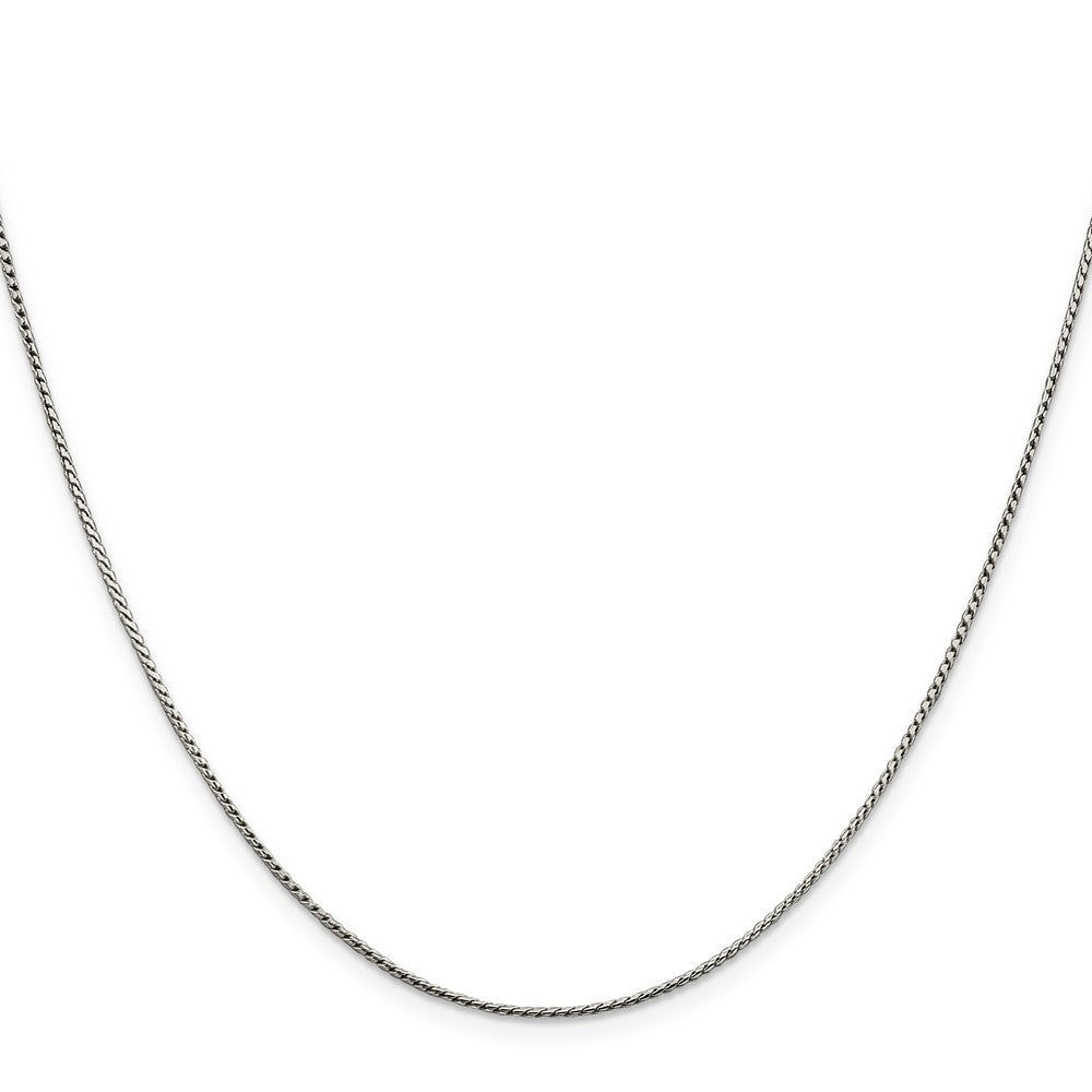 30 Zoll Sterlingsilber 1mm Rund Franco Halskette