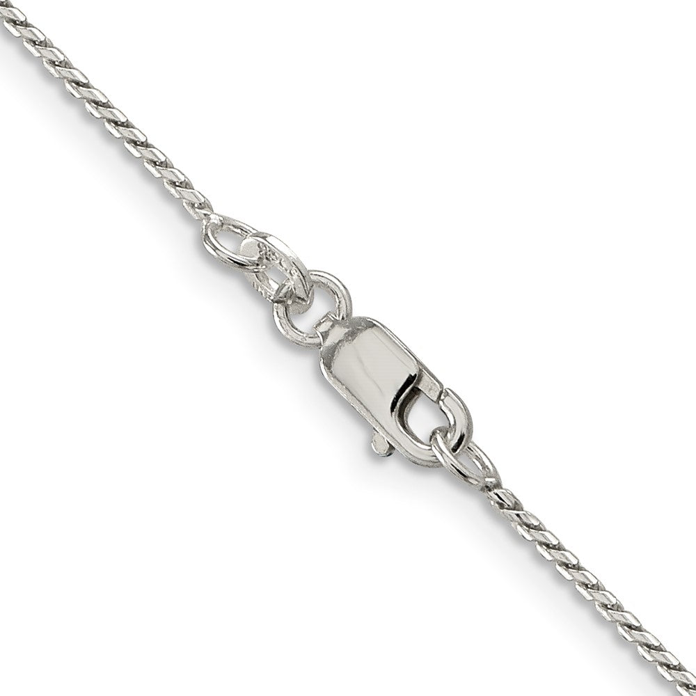 30 Zoll Sterlingsilber 1mm Rund Franco Halskette