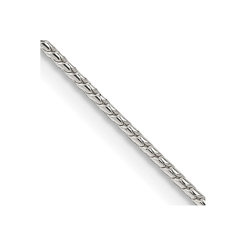 30 Zoll Sterlingsilber 1mm Rund Franco Halskette