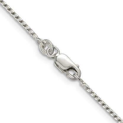 Sterlingsilber 1.25mm Rund Franco Halskette