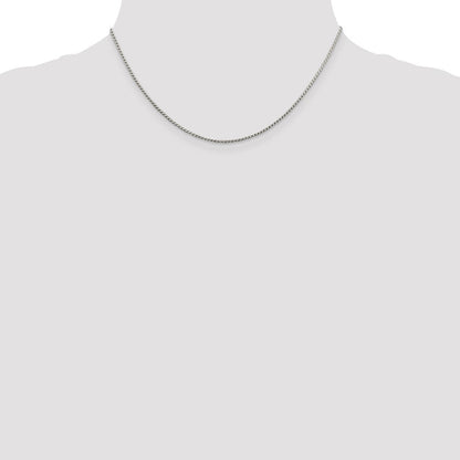 Sterlingsilber 1.25mm Rund Franco Halskette