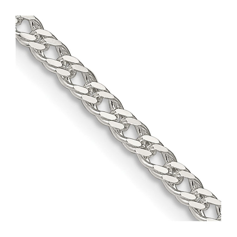 24 Zoll Sterlingsilber 3.3mm Rambo Halskette