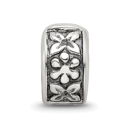 Sterlingsilber Reflections Klappbar Blumen Klammer Perle
