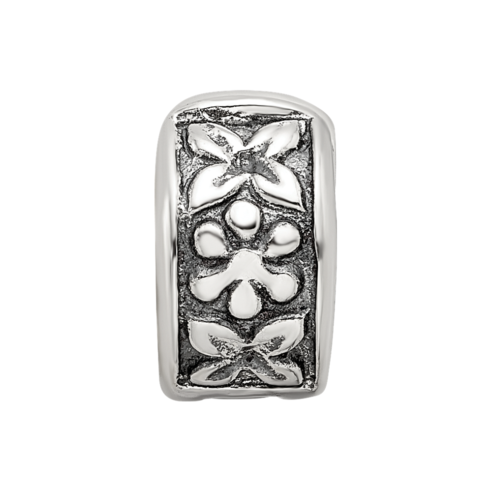 Sterlingsilber Reflections Klappbar Blumen Klammer Perle