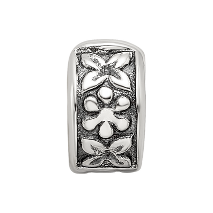 Sterlingsilber Reflections Klappbar Blumen Klammer Perle