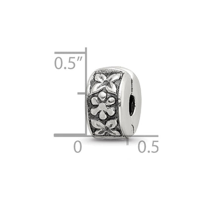 Sterlingsilber Reflections Klappbar Blumen Klammer Perle