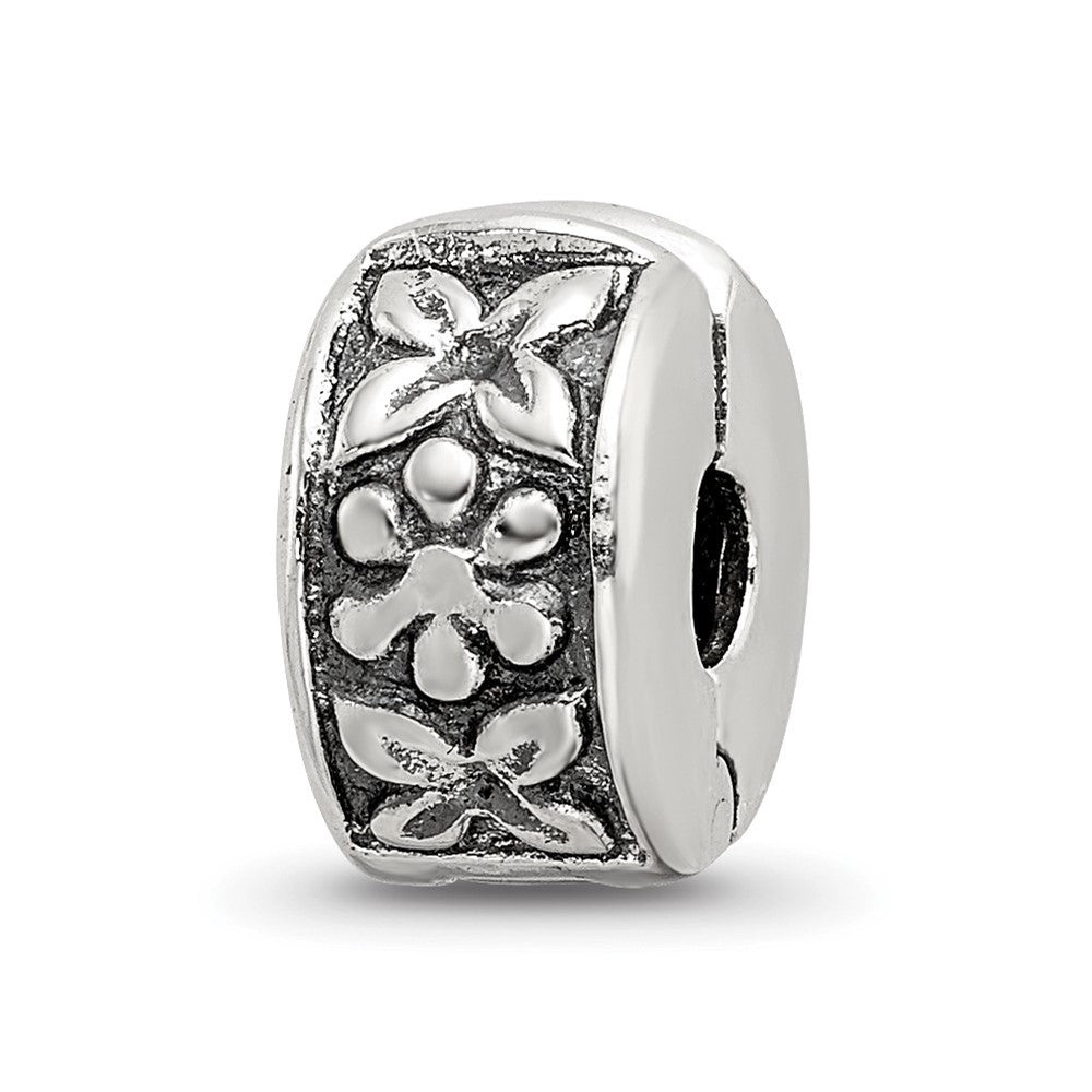 Sterlingsilber Reflections Klappbar Blumen Klammer Perle