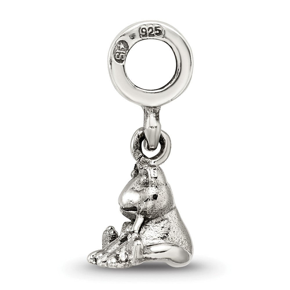 Sterlingsilber Kinder Kollektion Frosch Hängend Reflections Perle