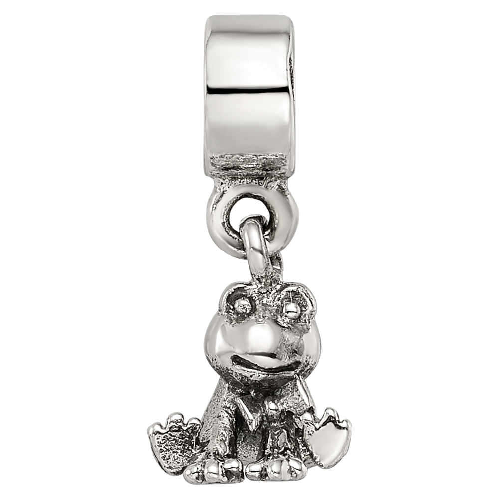Sterlingsilber Kinder Kollektion Frosch Hängend Reflections Perle