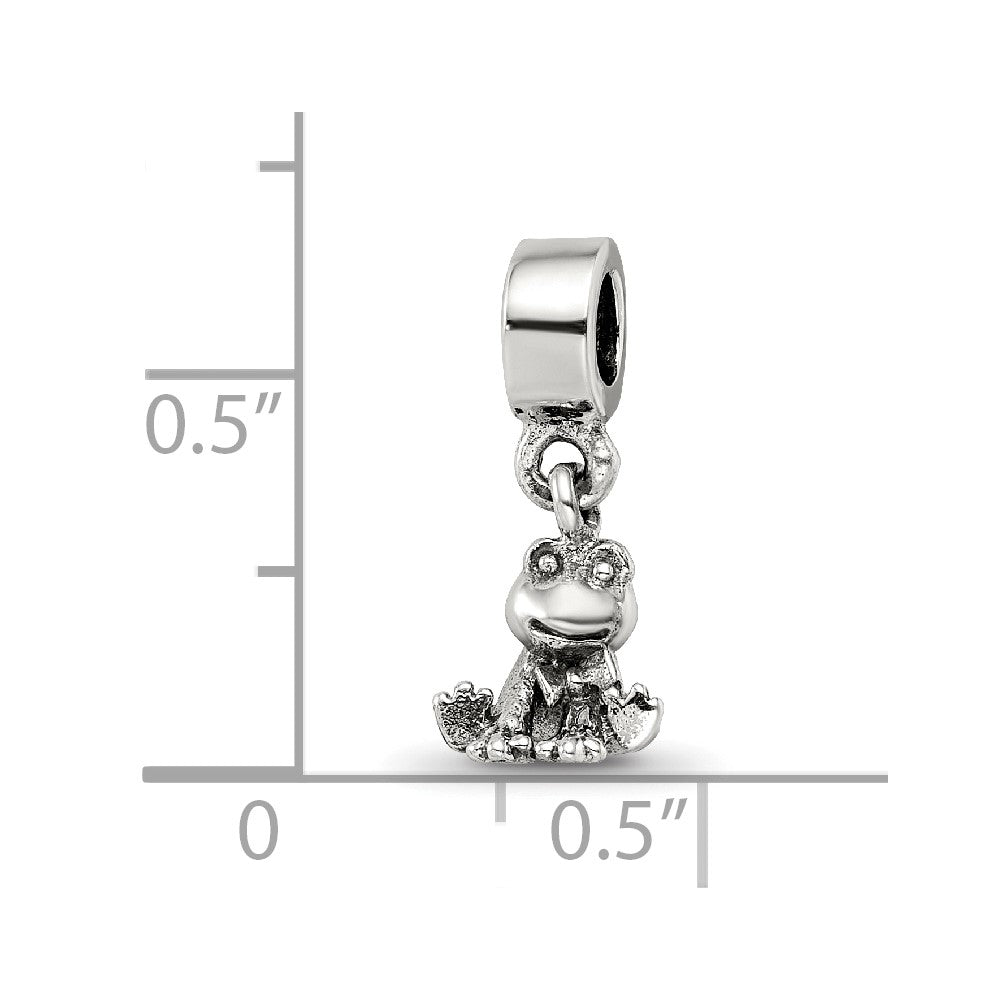 Sterlingsilber Kinder Kollektion Frosch Hängend Reflections Perle