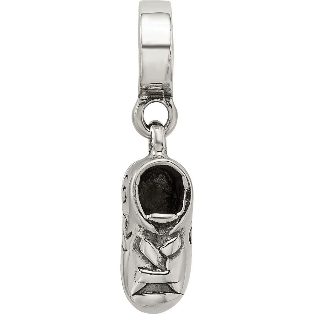 Sterlingsilber Reflections Baby Schuh Hängend Perle