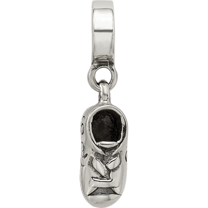 Sterlingsilber Reflections Baby Schuh Hängend Perle