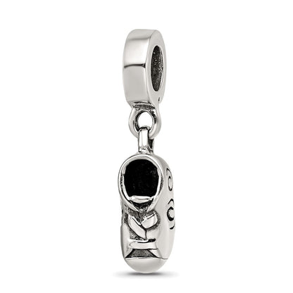 Sterlingsilber Reflections Baby Schuh Hängend Perle