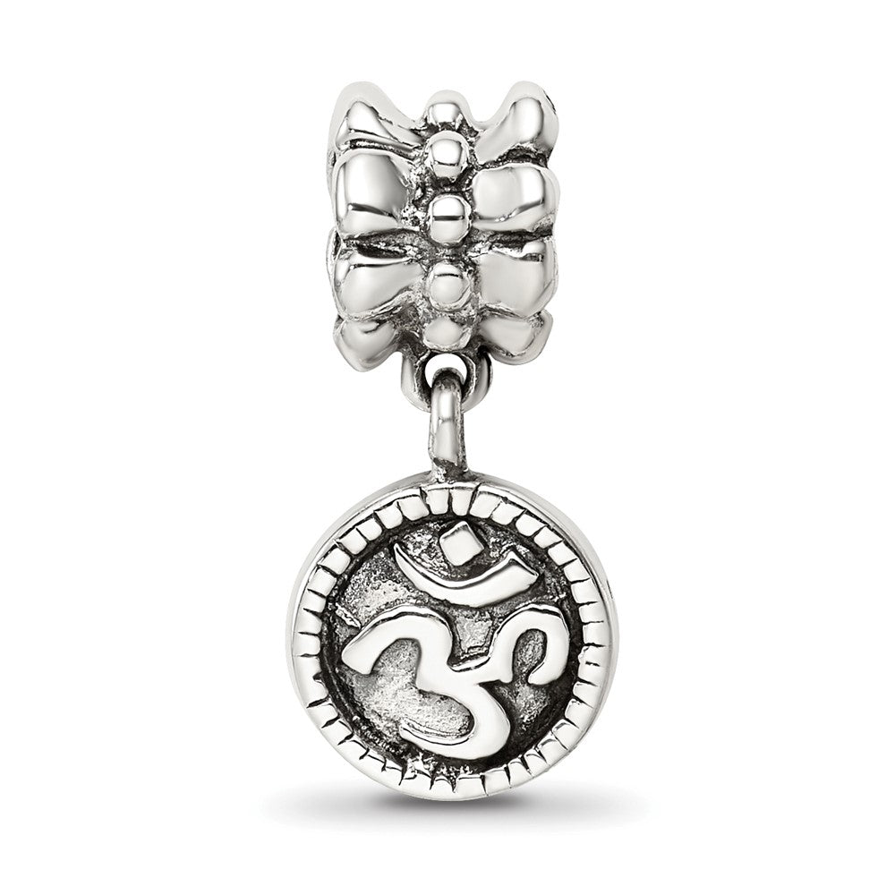 Sterlingsilber Reflections Om Symbol Hängend Perle