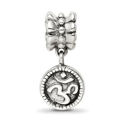 Sterlingsilber Reflections Om Symbol Hängend Perle
