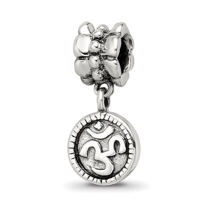 Sterlingsilber Reflections Om Symbol Hängend Perle