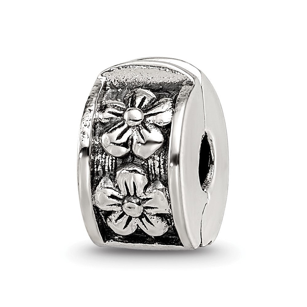 Sterlingsilber Reflections Klappbar Blumen Klammer Perle