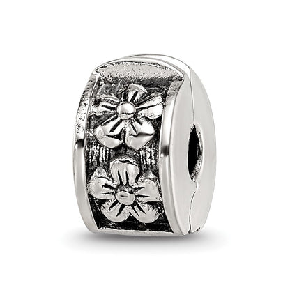 Sterlingsilber Reflections Klappbar Blumen Klammer Perle