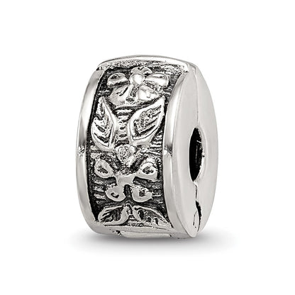 Sterlingsilber Reflections Klappbar Blumen Klammer Perle