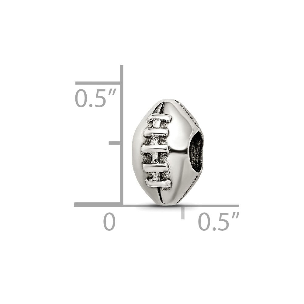 Sterlingsilber Reflections Football Perle
