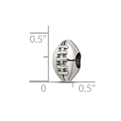 Sterlingsilber Reflections Football Perle
