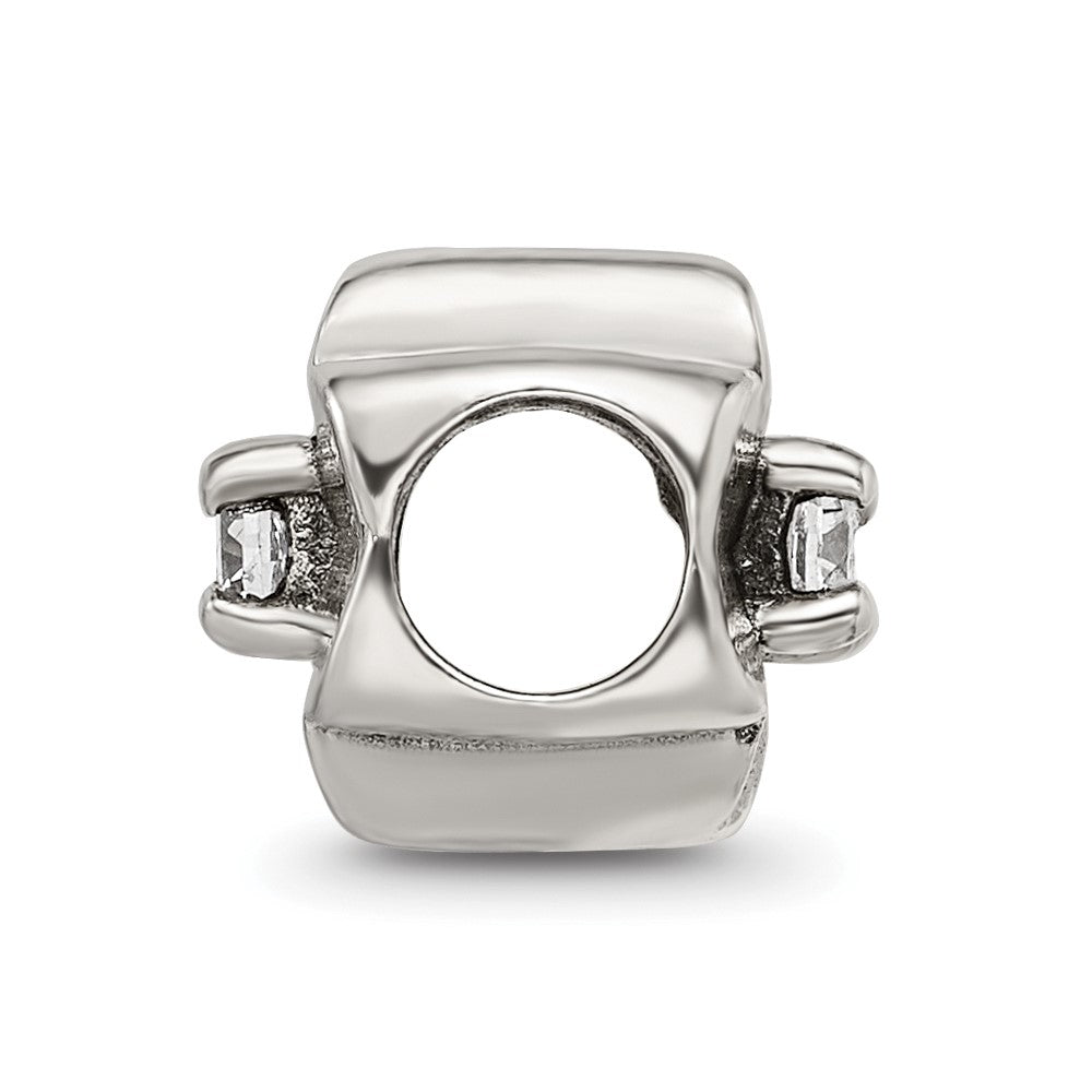 Sterlingsilber Reflections Zirkonia Klee Perle