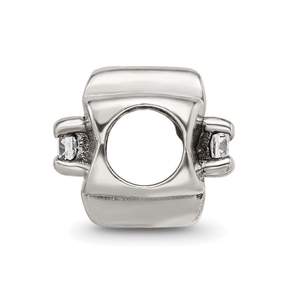 Sterlingsilber Reflections Zirkonia Klee Perle