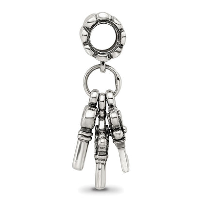 Sterlingsilber Reflections Drei Keys Hängend Perle