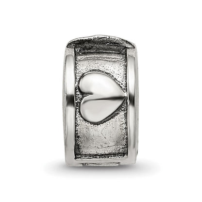 Sterlingsilber Reflections Klappbar Herz Klammer Perle