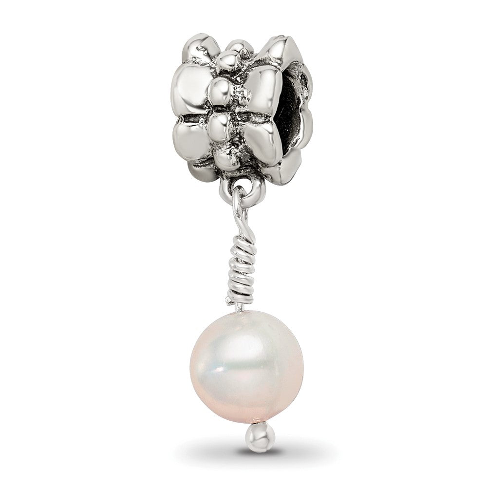 Sterlingsilber Reflections Rosa Fw Zuchtperle Hängend Perle