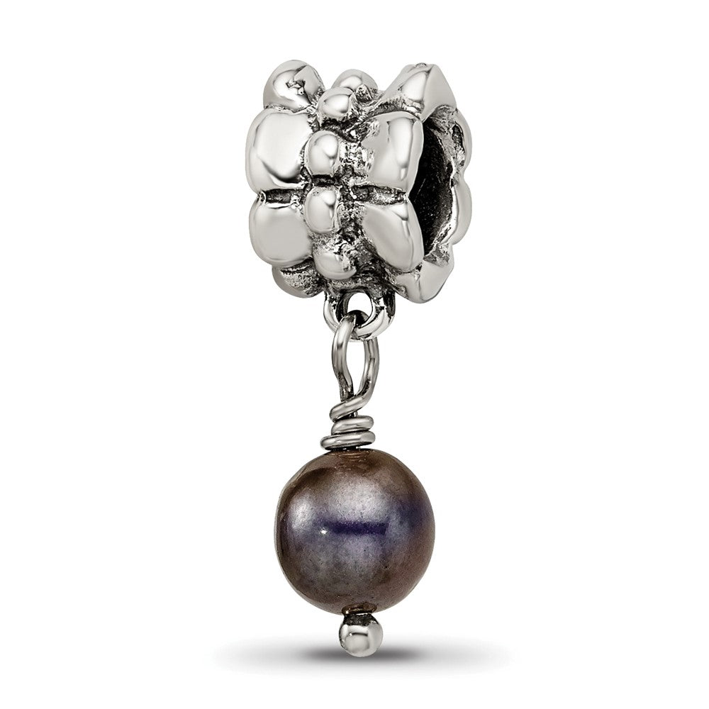 Sterlingsilber Reflections Grau Fw Zuchtperle Hängend Perle