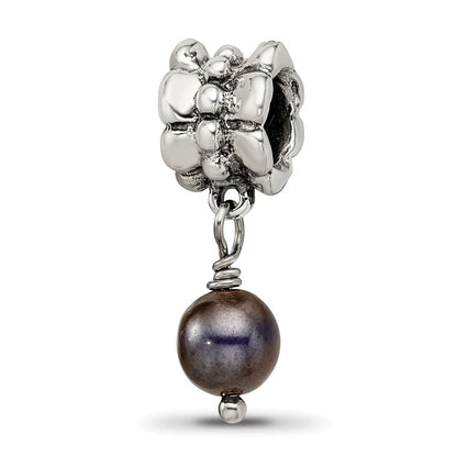Sterlingsilber Reflections Grau Fw Zuchtperle Hängend Perle
