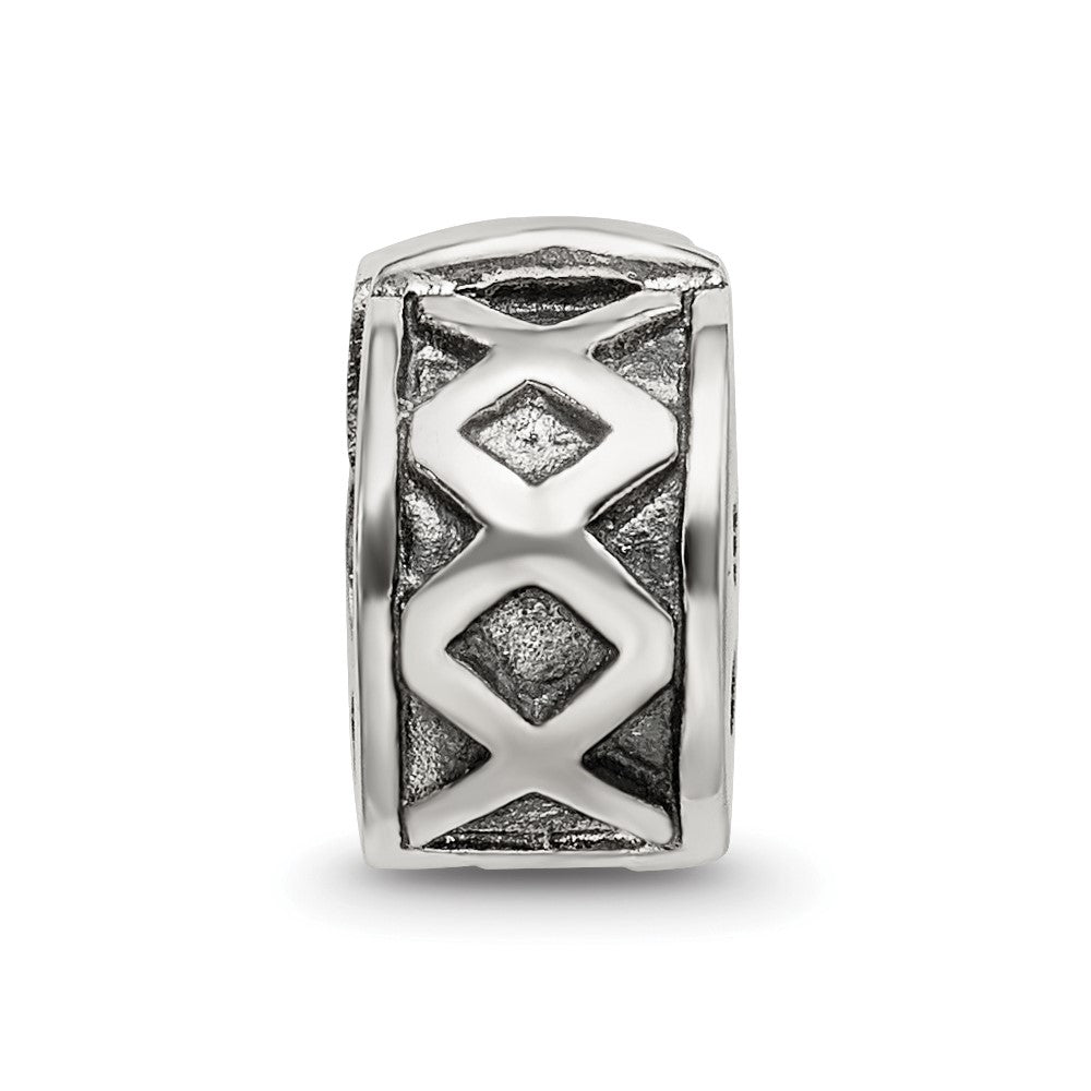 Sterlingsilber Reflections Klappbar X Klammer Perle