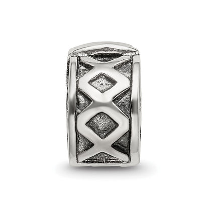 Sterlingsilber Reflections Klappbar X Klammer Perle