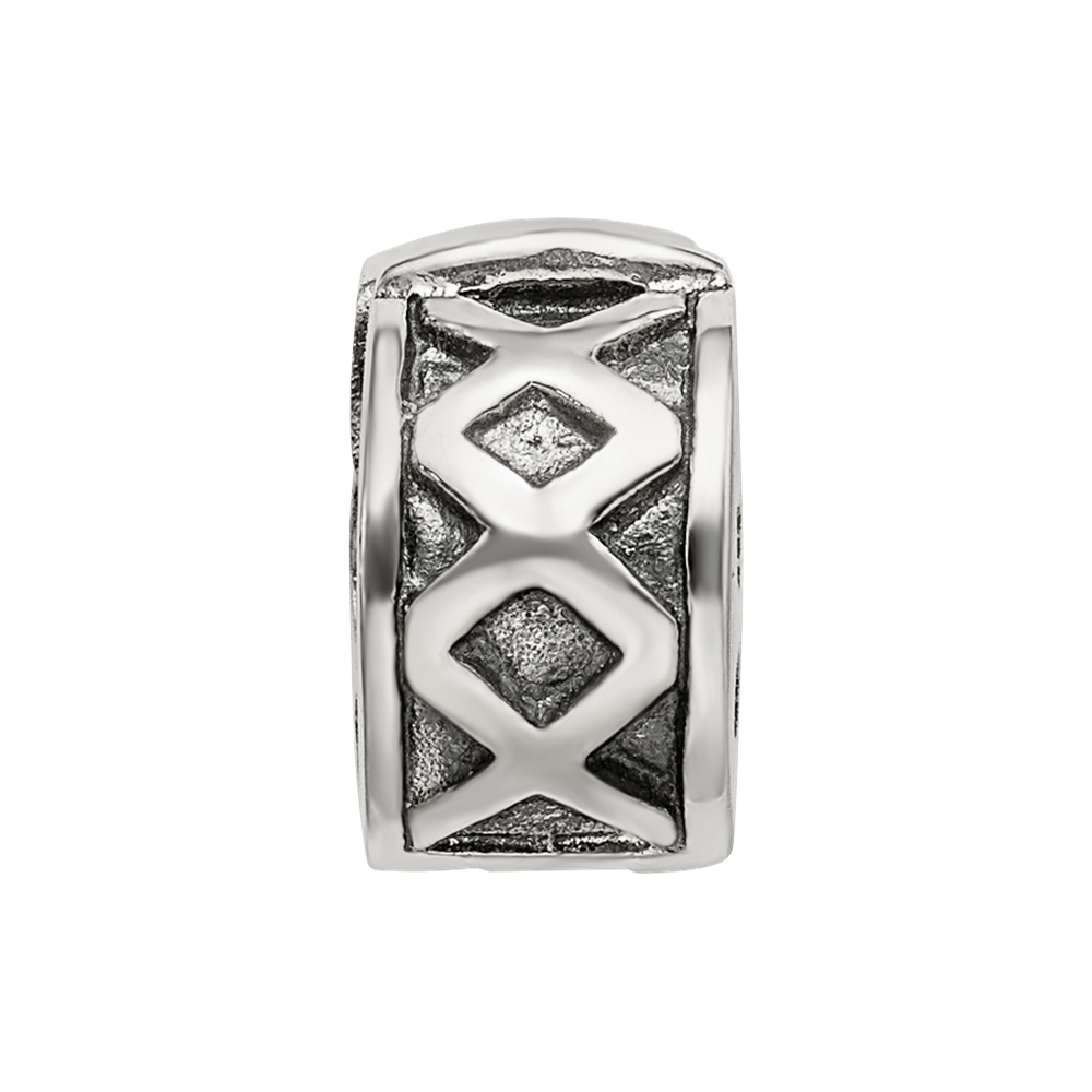 Sterlingsilber Reflections Klappbar X Klammer Perle