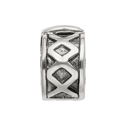 Sterlingsilber Reflections Klappbar X Klammer Perle