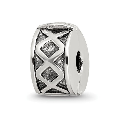 Sterlingsilber Reflections Klappbar X Klammer Perle