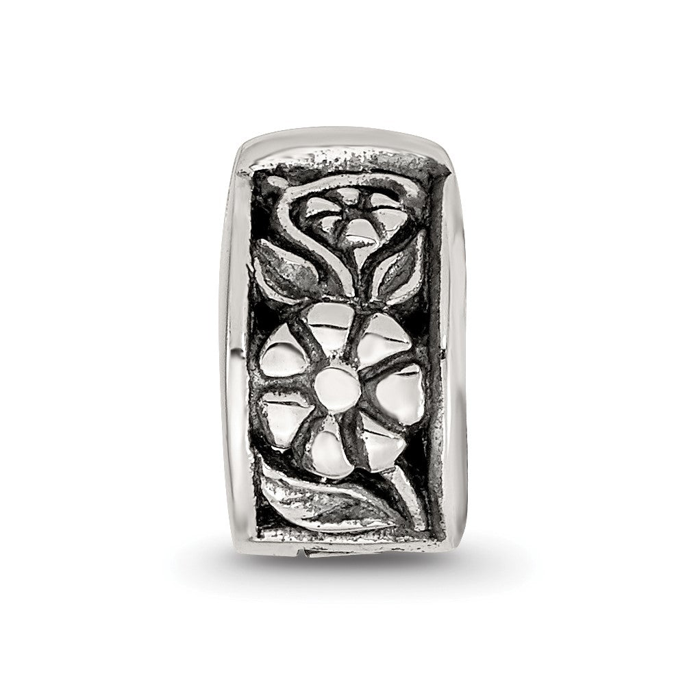 Sterlingsilber Reflections Klappbar Blumen Klammer Perle