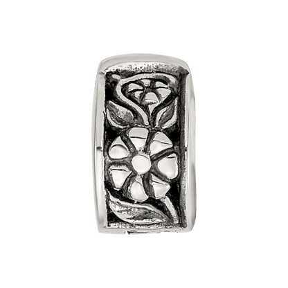 Sterlingsilber Reflections Klappbar Blumen Klammer Perle